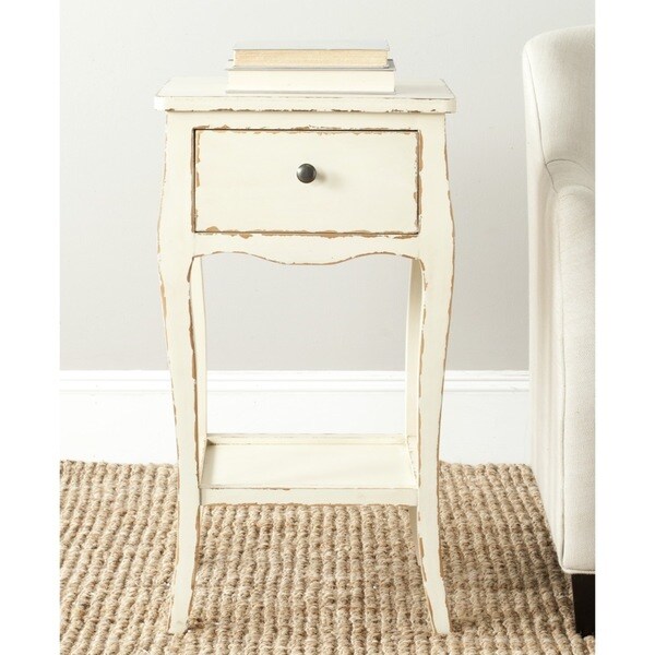 Shop Safavieh Thelma Distressed Vanilla End Table - Multi - On Sale ...