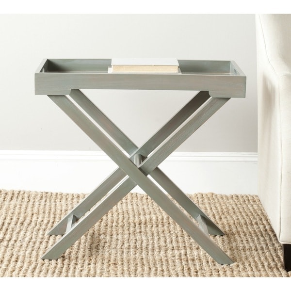 Shop Safavieh Leo Ash Grey Accent Table Free Shipping Today