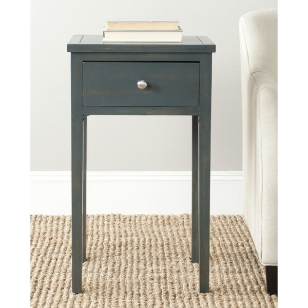 Shop Safavieh Abel Dark Teal End Table On Sale Free Shipping Today