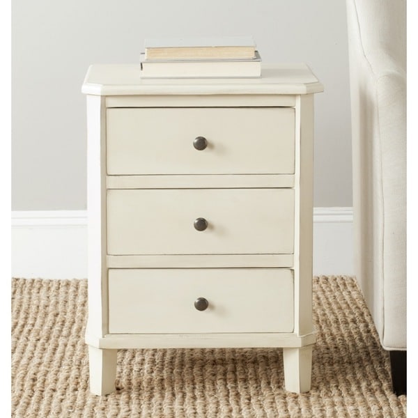 Shop Safavieh Joe Cream End Table - Free Shipping Today - Overstock.com ...