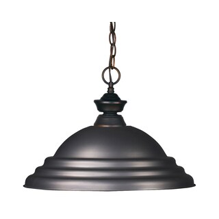 Avery Home Lighting 1-light Stepped Olde Bronze Pendant Light