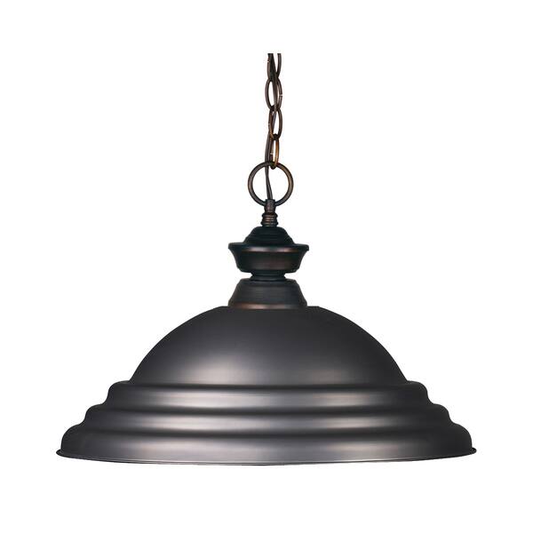 slide 1 of 1, Avery Home Lighting 1-light Stepped Olde Bronze Pendant Light