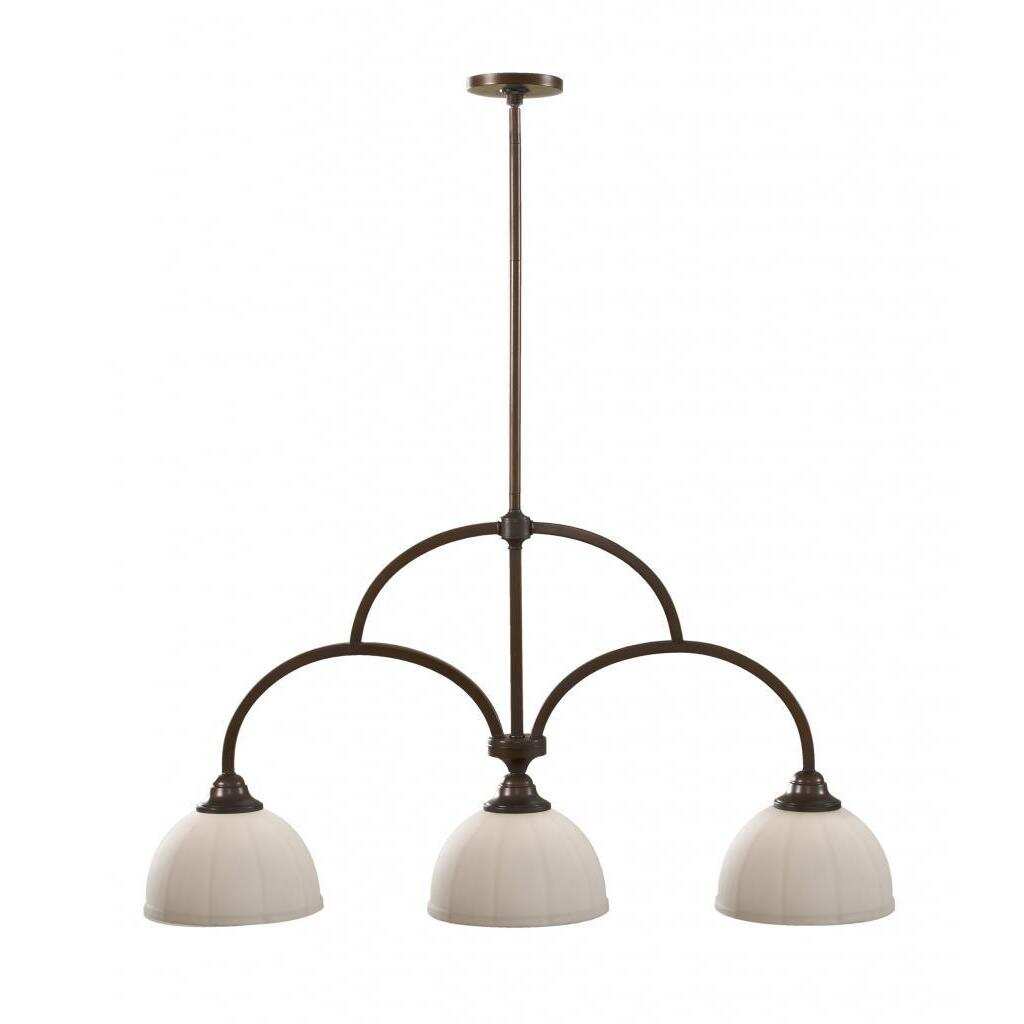 Perry 3 light Heritage Bronze Chandelier