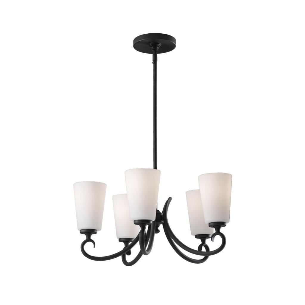 Peyton 5 light Black Chandelier