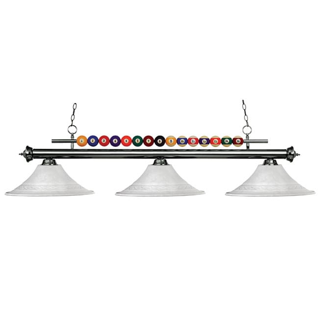 Z lite 3 light Gun Metal Billiard Pendant