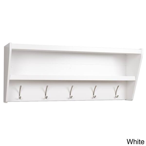 Entryway Wall Mount 5 Hook Coat Rack Shelf 8574706 5 Hook Coat Rack Shelf