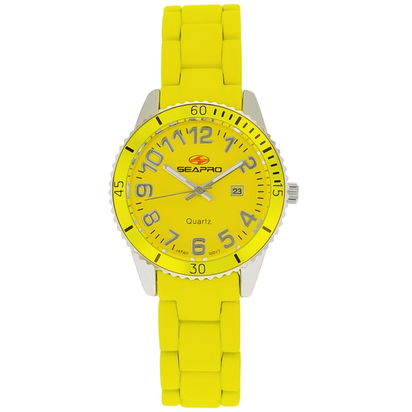 Seapro Womens SP7415 Bubble Round Orange Strap Watch