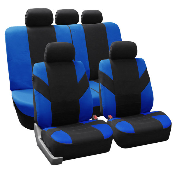 FH Group Blue 'Road Master' Car Seat Covers (Full Set)