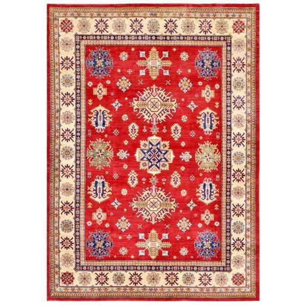 Afghan Hand knotted Kazak 9' x 12'8 Red Wool Area Rug (Afghanistan) 7x9   10x14 Rugs