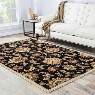 4 X 8 Rugs Area For Less Coventry Handmade Fl Black Tan Area Rug 4 X 8
