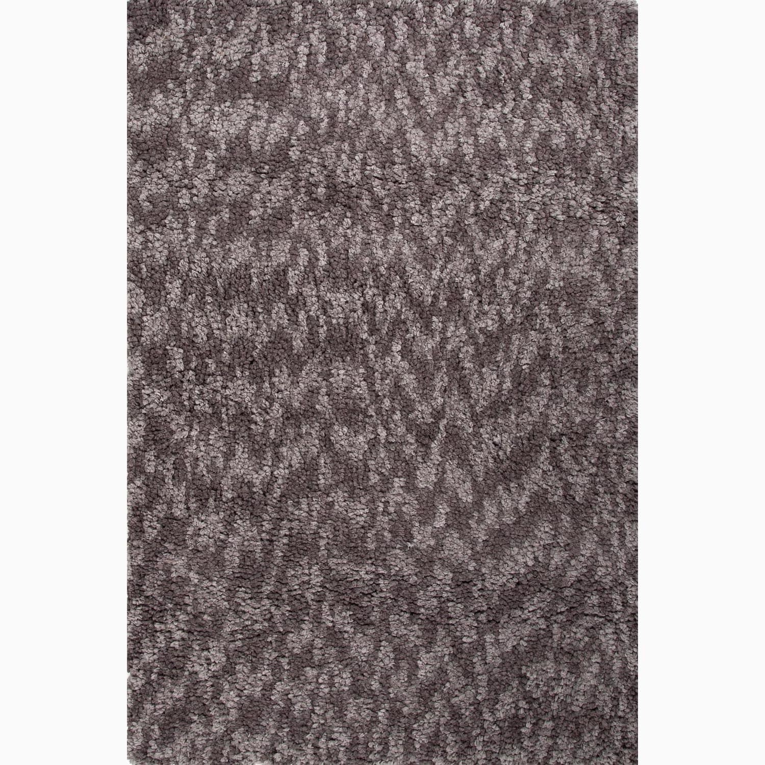 Hand made Gray/ Brown Polyester Ultra Plush Rug (4x6)