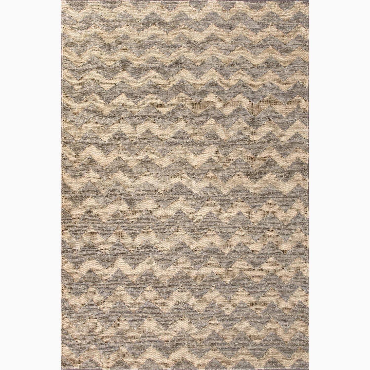 Hand made Gray/ Ivory Hemp Eco friendly Rug (4x6)