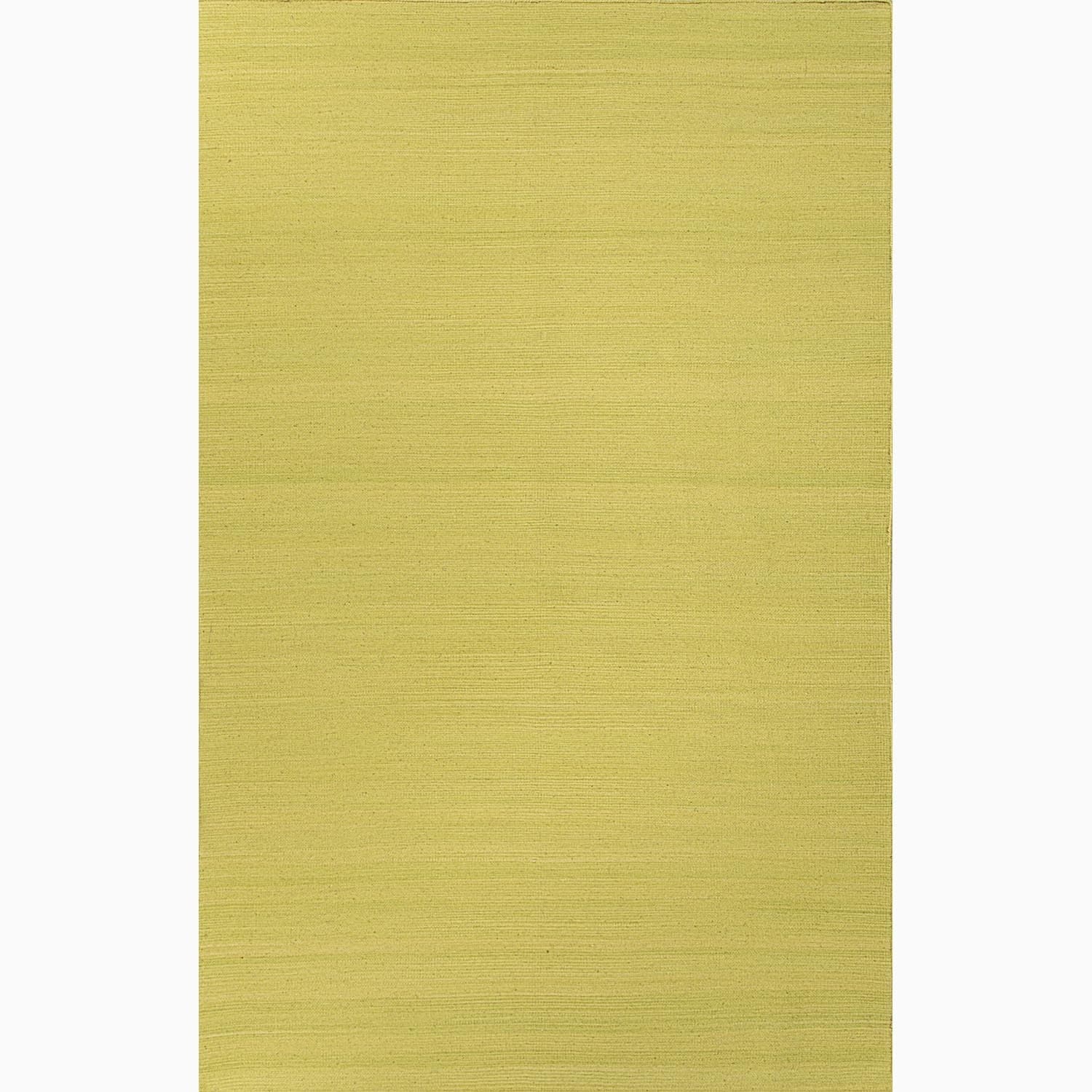 Handmade Solid Pattern Green Wool Rug (2 X 3)