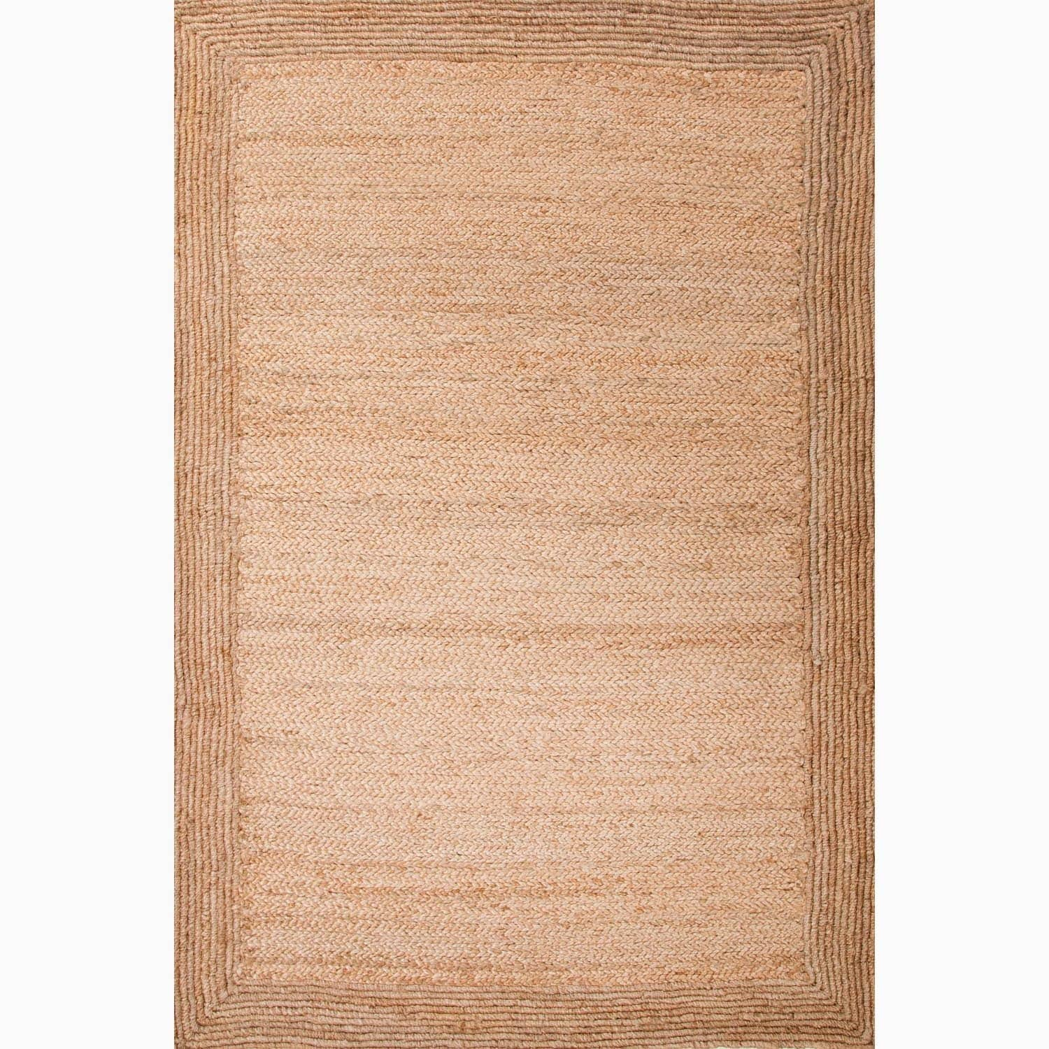 Handmade Taupe/ Tan Jute Natural Textured Rug (8 X 10)