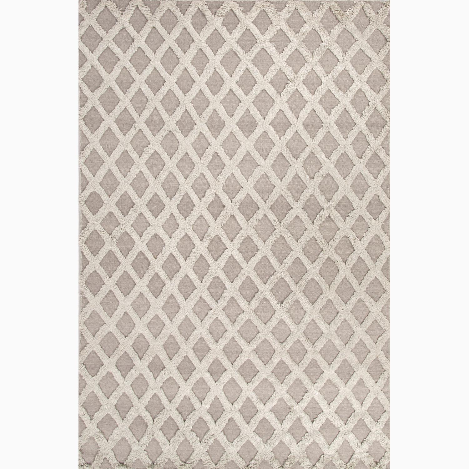 Handmade Gray Wool/ Bamboo Silk Te X Tured Rug (5 X 8)