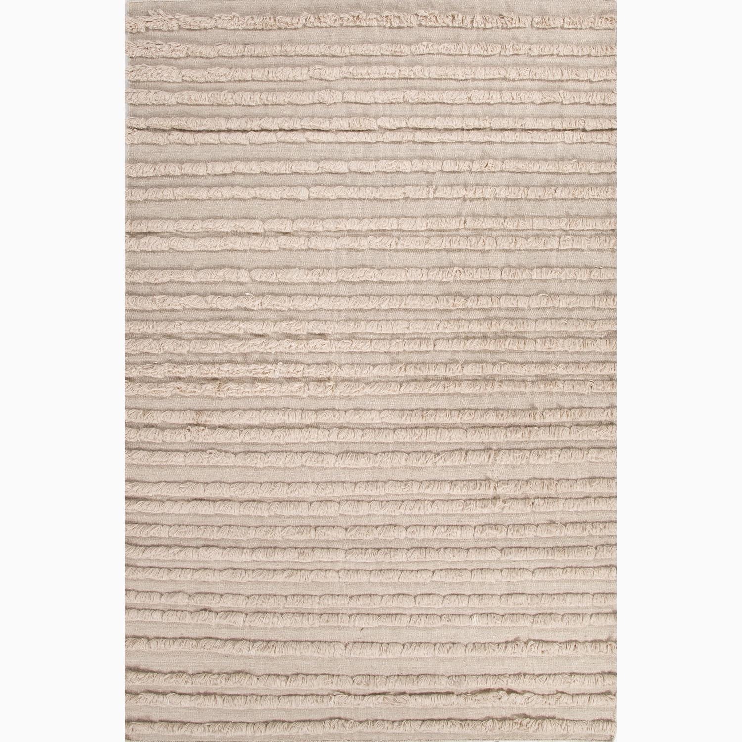 Hand made Gray/ Ivory Wool Textured Rug (8x10)