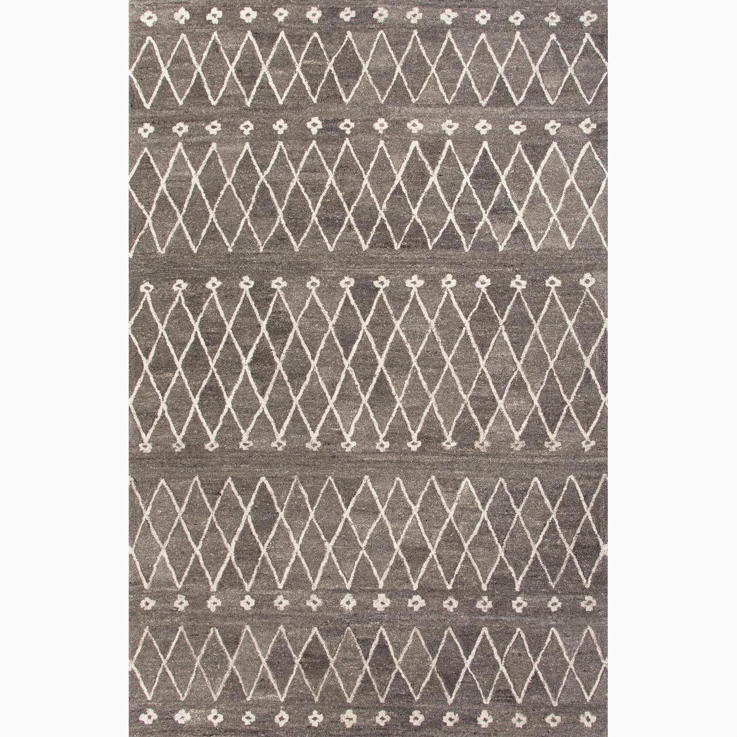 Handmade Gray/ Ivory Wool Easy Care Rug (2 X 3)