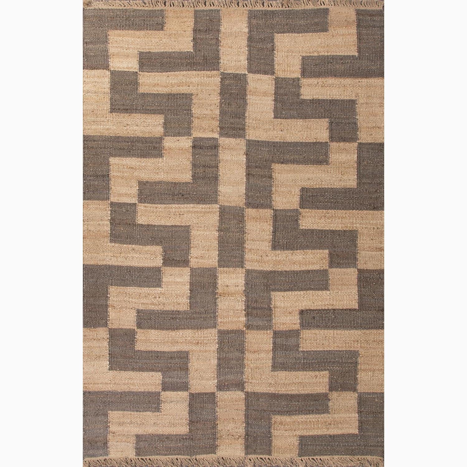 Handmade Taupe/ Gray Hemp Eco friendly Rug (5 X 8)