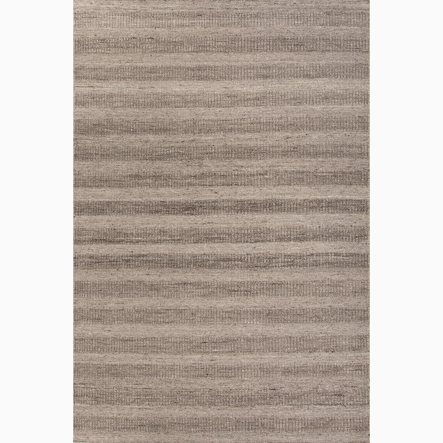 Hand made Gray Wool Textured Rug (5x8)