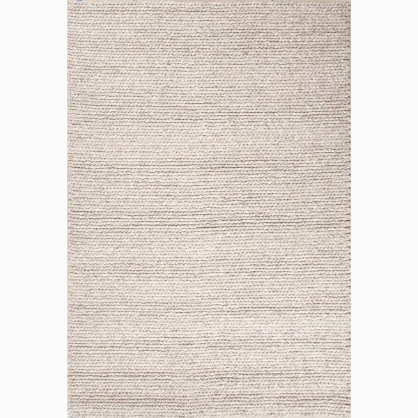 Kallan Handmade Solid Gray Area Rug (8' X 10') - 8' x 10'