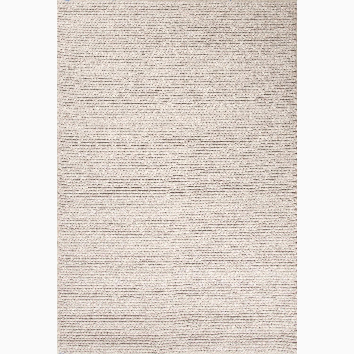 Hand made Gray Wool Textured Rug (8x10)