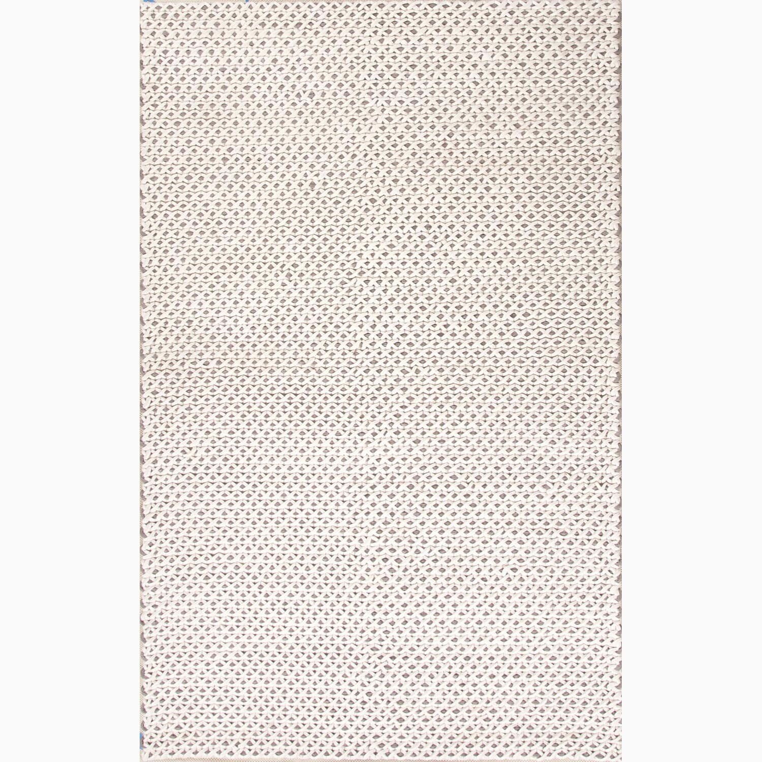 Hand made Ivory/ Gray Wool Ultra Plush Rug (2x3)