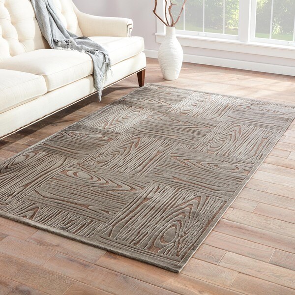 Grainger Abstract Gray Area Rug (5' X 7'6") - 5' x 7'6