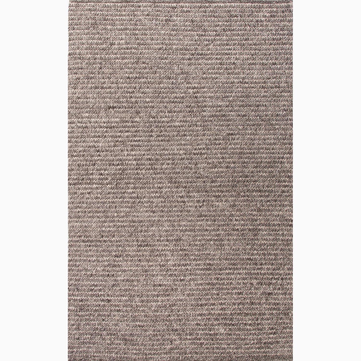 Hand made Gray/ Ivory Wool/ Art Silk Reversible Rug (2x3)