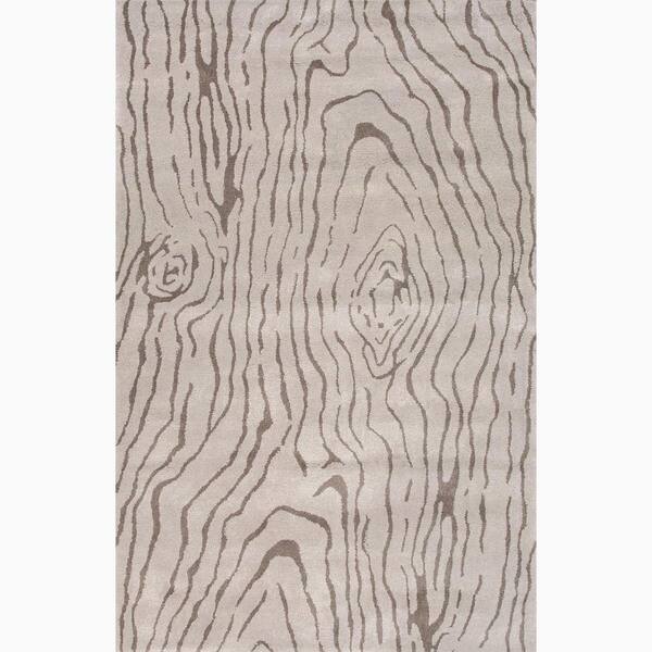 HandMade Gray Wool Plush Pile Rug (5X8) Overstock 8577481