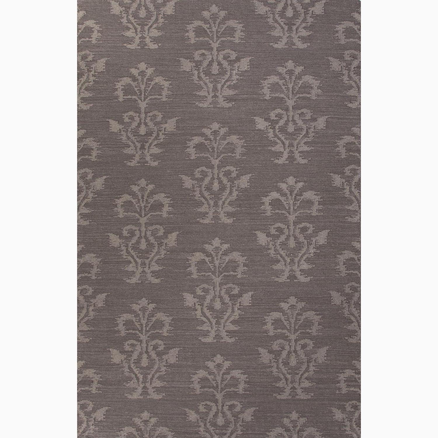 Hand made Tribal Pattern Gray Wool Rug (3.6x5.6)