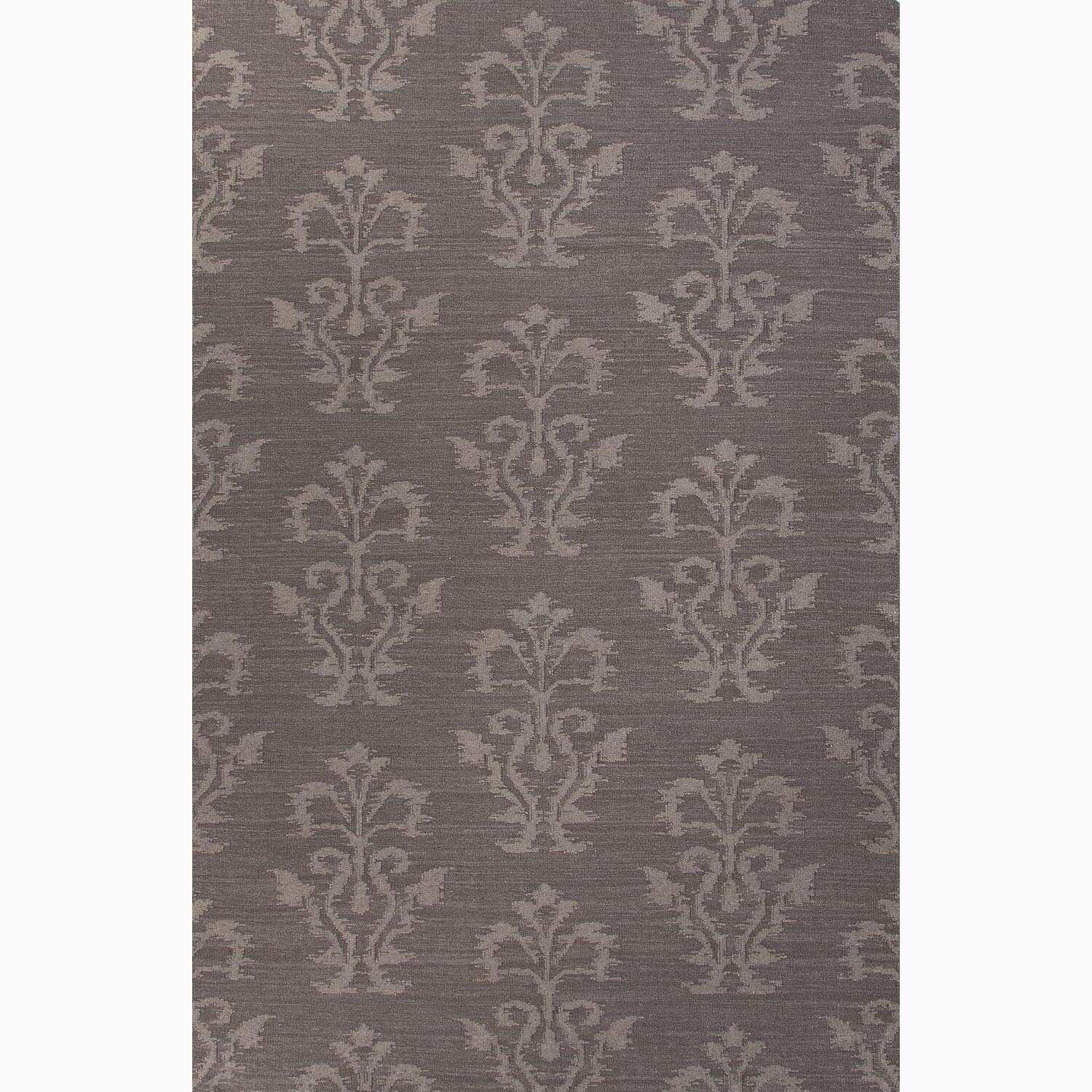 Hand made Tribal Pattern Gray Wool Rug (8x10)