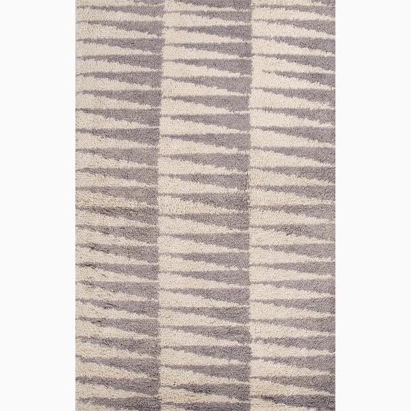 Hand Made Gray/ Ivory Wool Ultra Plush Rug (2X3) JRCPL Accent Rugs