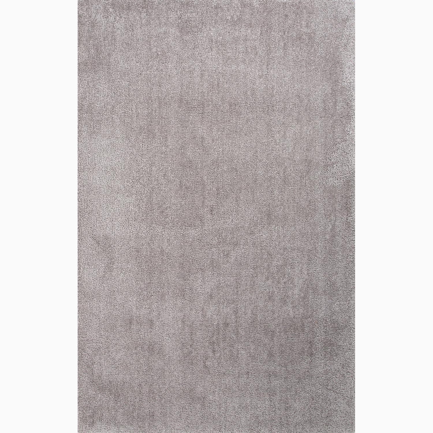 Hand made Gray Polyester Plush Pile Rug (2x3)