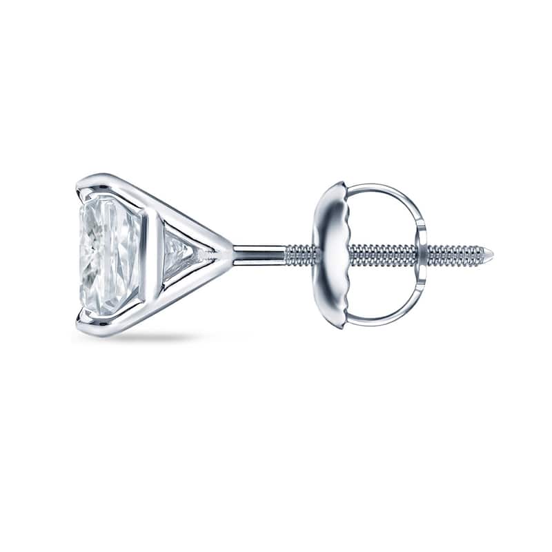 Auriya 1 1/2ctw Cushion-cut Diamond Stud Earrings 14k 18k or Platinum Martini Set (H-I, SI1-SI2)