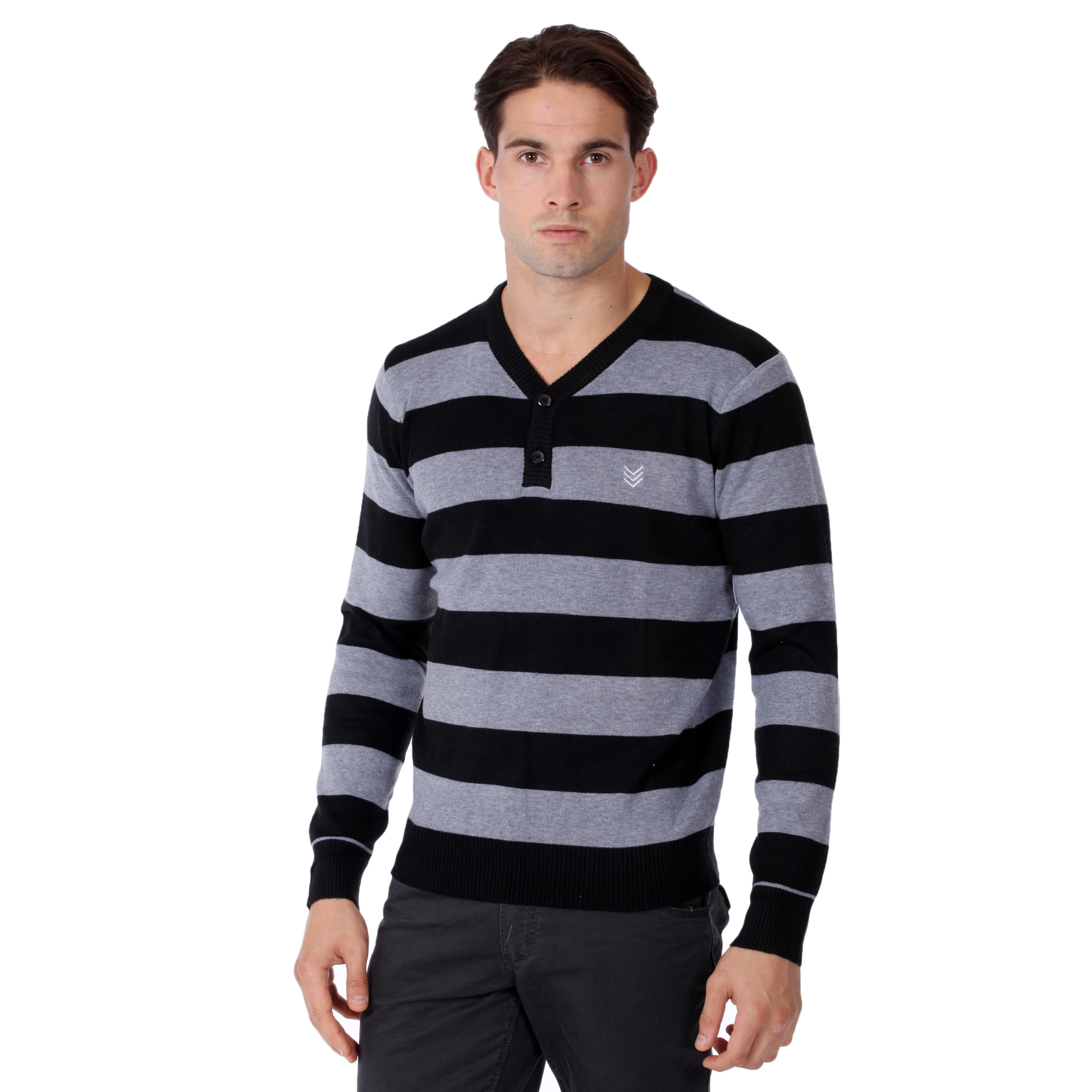 191 Unlimited Mens Striped Sweater