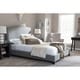Shop Aisling Gray Fabric Platform Bed - Free Shipping Today - Overstock ...