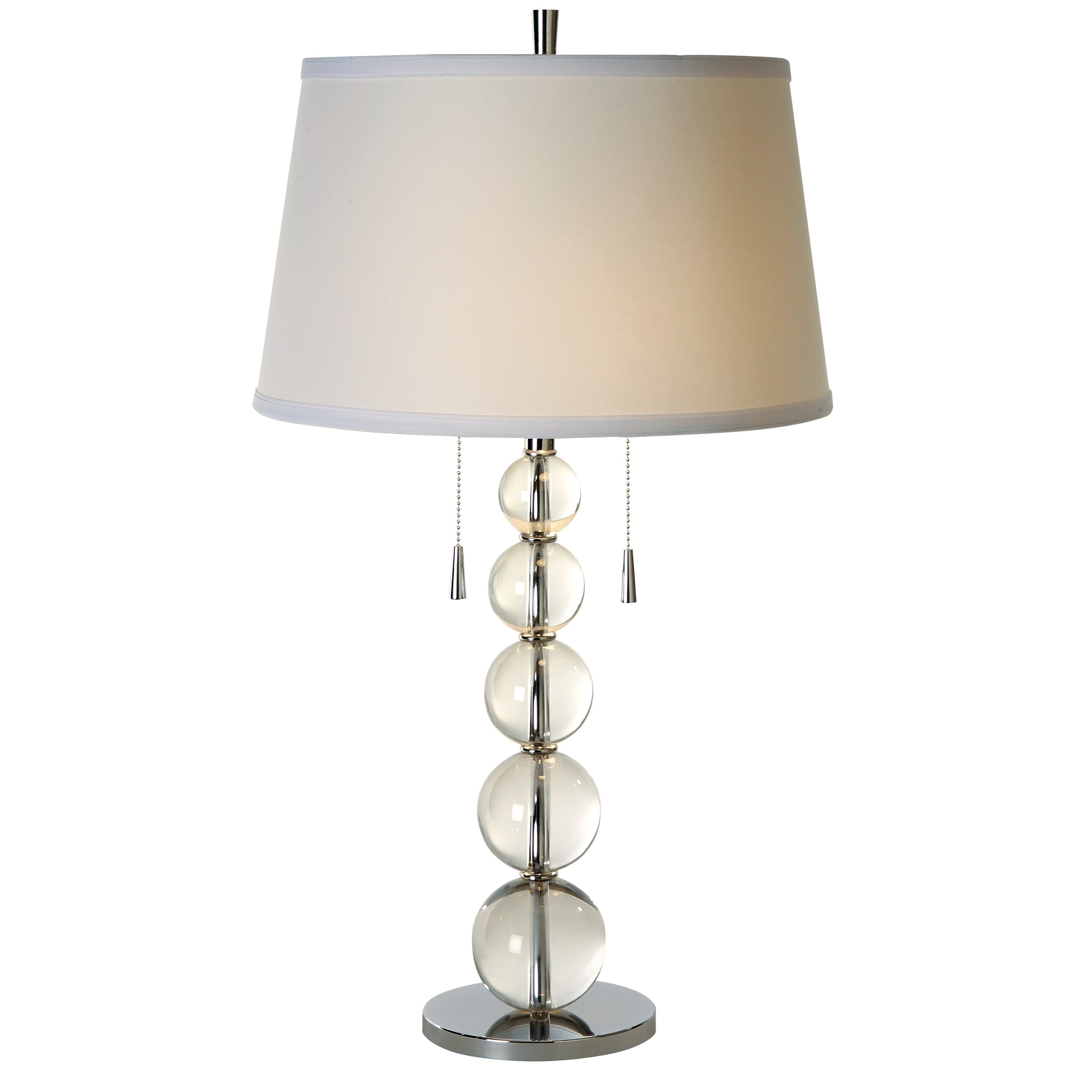 Palla Crystal 2 light Chrome Table Lamp