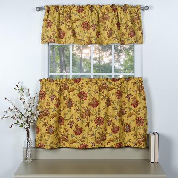 Norwich 3 piece Tiers and Valance Set Curtain Tiers