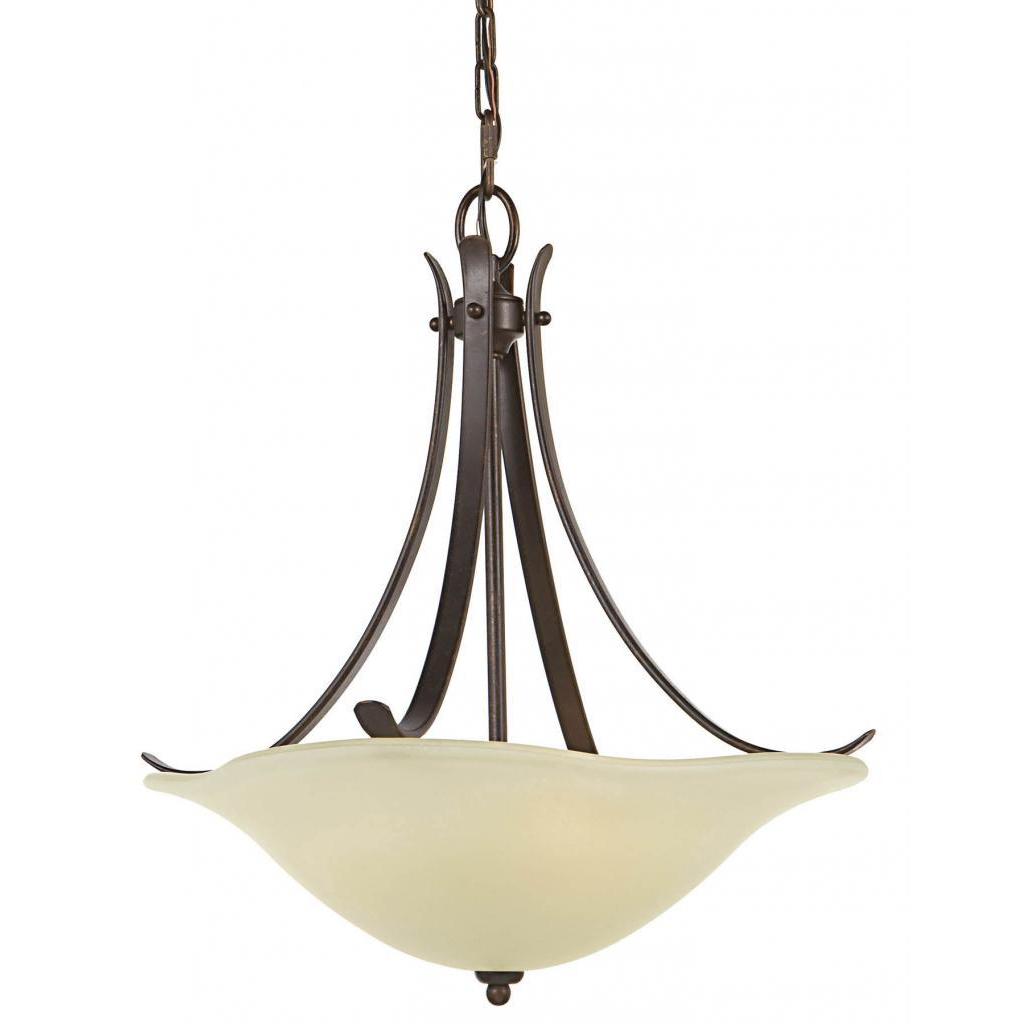 Morningside 3 light Grecian Bronze Pendant