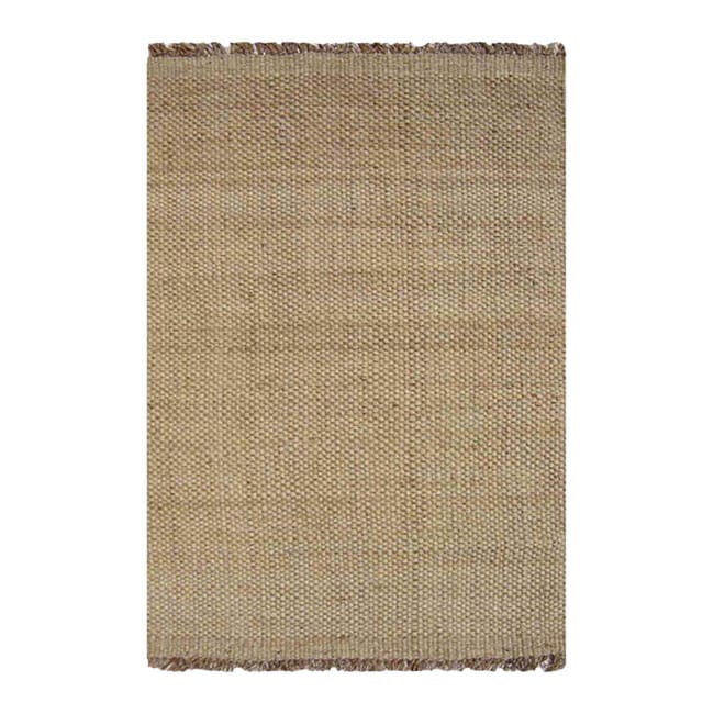 Handwoven Natural Basket Weave Jute Rug (5 X 8)