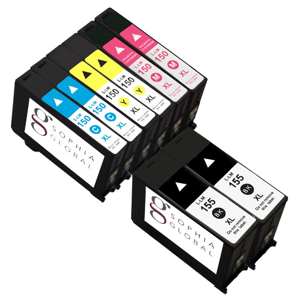 Sophia Global Remanufactured Black Yellow Cyan Magenta Ink Cartridge Replacements (pack Of 8)