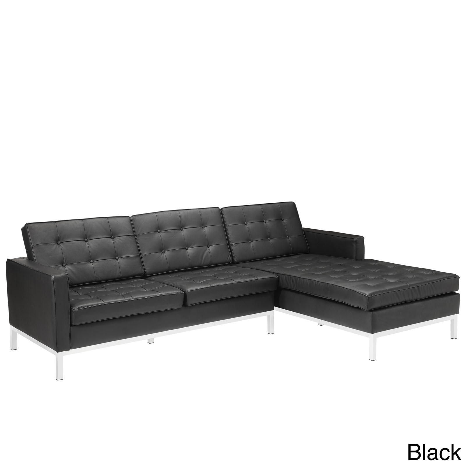 Leather Right arm Corner Sectional Sofa