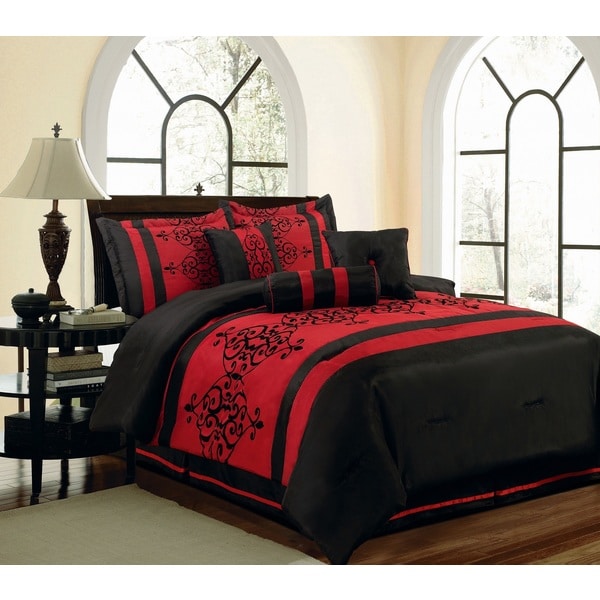 Catherine Flocking 7 piece Comforter Set   15854468  