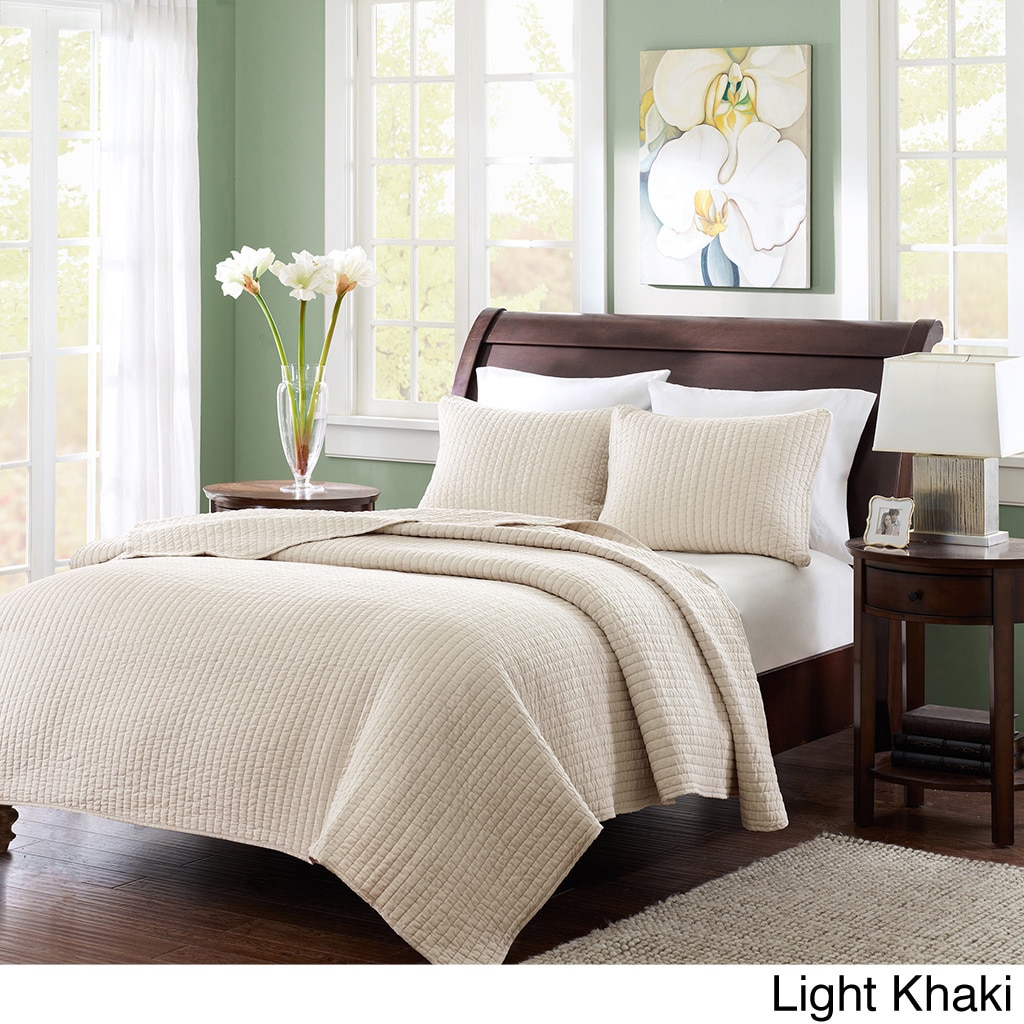 Madison Park Madison Park Jaxson 3 piece Coverlet Set Tan Size Twin