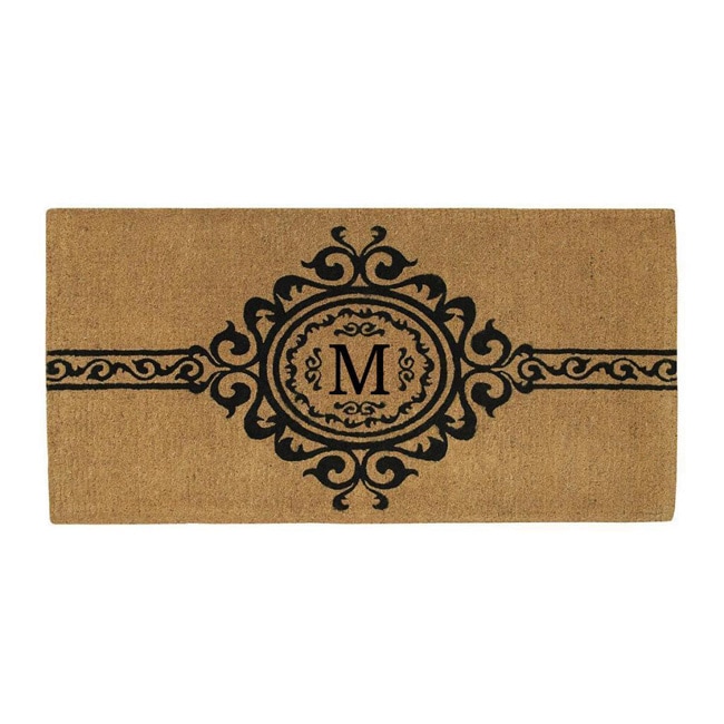 Handmade Garbo Extra Thick Monogrammed Doormat (36 X 72 inches)