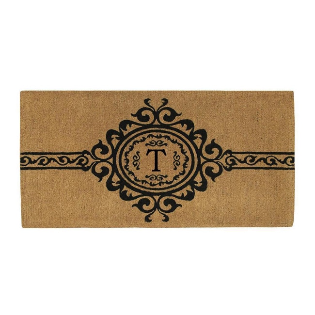 Handmade Garbo Extra Thick Monogrammed Doormat (36 X 72 inches)