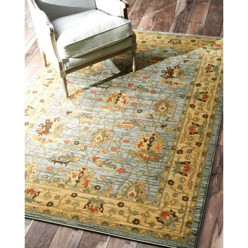 Nuloom Traditional Ziegler Kashan Blue Rug (710 X 11)