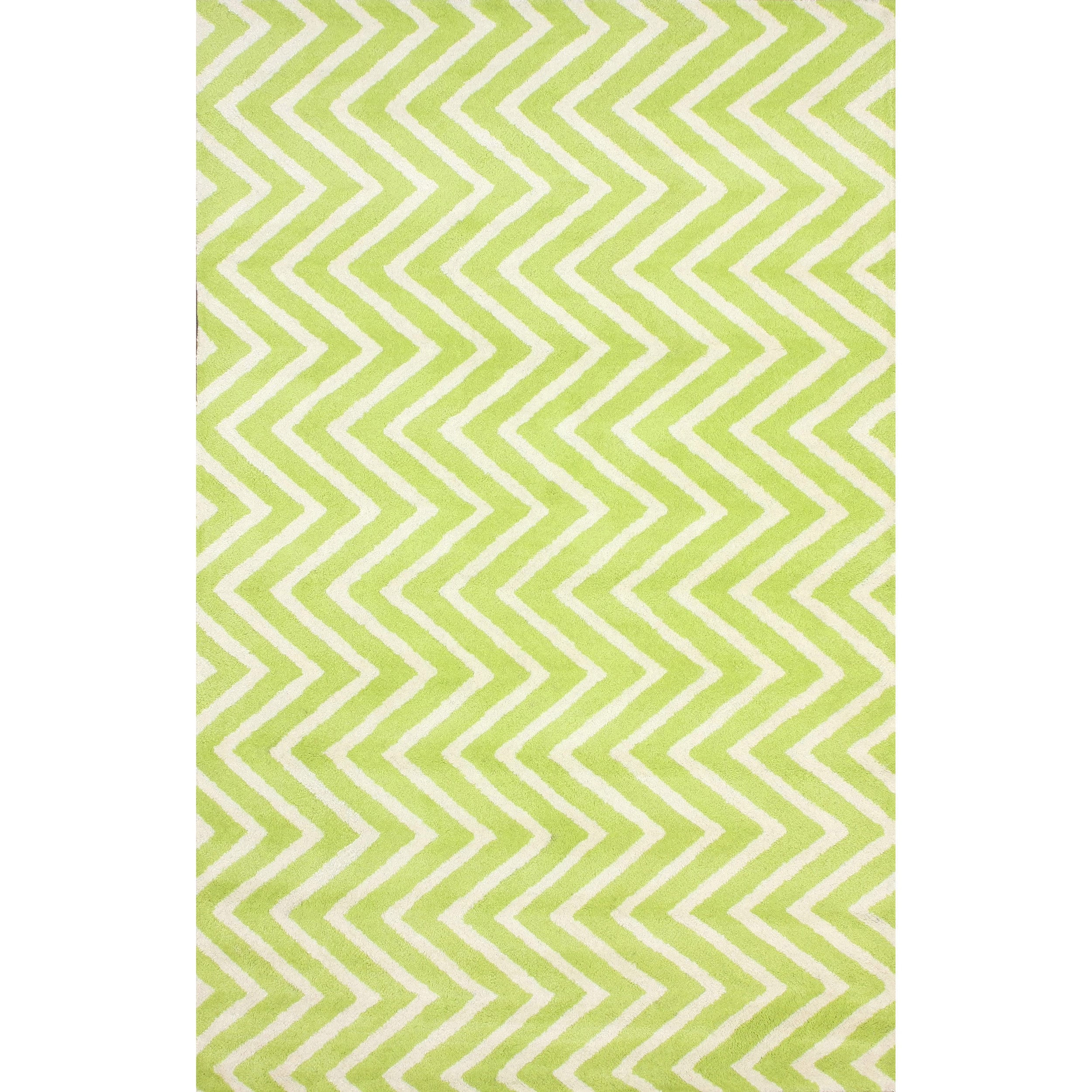 Nuloom Handmade Vertical Chevron Wool Rug (76 X 96)