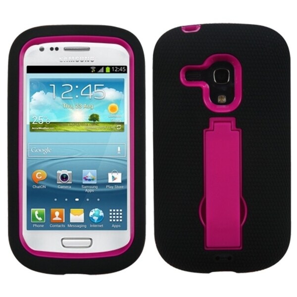 BasAcc Pink/ Black Case with Stand for Samsung G730A Galaxy S3 Mini BasAcc Cases & Holders