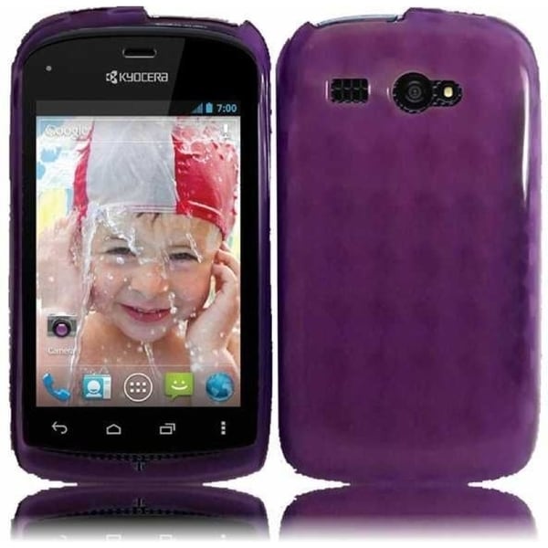 INSTEN Purple TPU Phone Case Cover for Kyocera Hydro C5170   15855179
